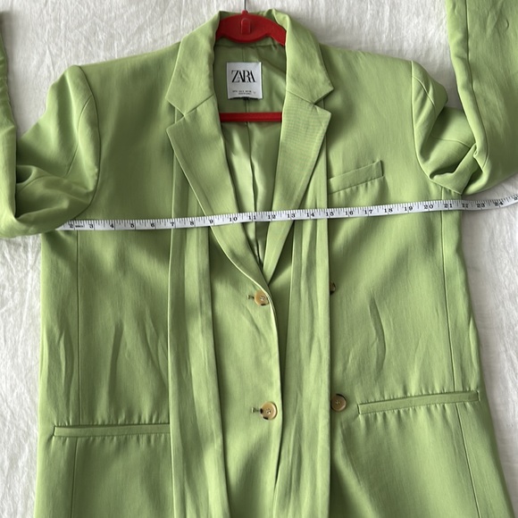 ZARA BLAZER SIZE S MULTI-POSITION BELT -
PISTACHIO - Picture 6 of 8